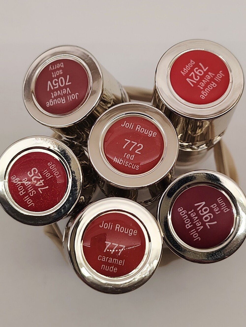 Clarins Joli Rouge Lipstick Set Red, Pink, Brown Shades New